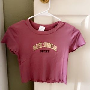 pacsun baby tee size.xs/s
